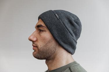 Nobull Cuffed Men's Beanie Dark Grey | Australia (HP7150)